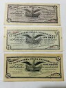 メキシコ、テソレリア デ ラ フェデラシオン、サルティージョ コアウィラ (1914) 紙幣 3 枚セット
