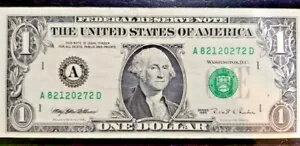 シリーズ 1995 $1 Web ノート、A82120272D FP 5、BP 8、Run 13