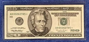 1996 $20 セントルイス スター FRN - ほぼ完璧な AU+ (ゴージャス)