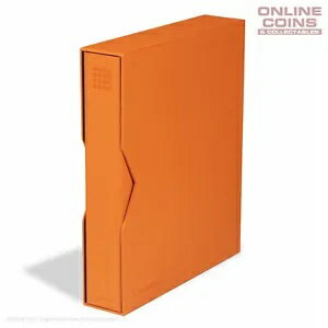 ライトハウス - Grande PUR コイン、切手、紙幣リングバインダー スリップケース付き - オレンジ