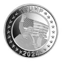 1オンス .999 ファインシルバー トランプ「トランプ生存」コイン 限定版 在庫あり