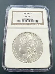 1902-O モーガン シルバー ダラー $1 - NGC MS 62 / 美しいコイン! - 予約なし！(3)