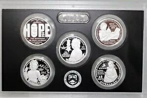 シルバー 2024 S アメリカン レディース クォーター 5 コイン クラッド プルーフ 25 セント 箱なし COA なし