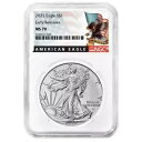 プレセール - 2025 $1 アメリカン シルバー イーグル NGC MS70 ER ブラック ラベル