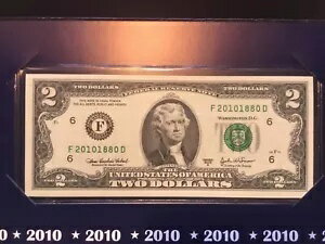 USA $2 ドル 2003A UNC レア ファンシー シリアル番号 3 種類 2 ペア 20101880