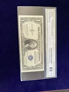 シリーズ 1935G $1 シルバー 証明書ノート 65 OPC Gem Fr. 1616年。