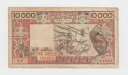 西アフリカ諸州 - コートジボワール P.109Ab-1849 10,000 フラン SIG 12 レア 2202