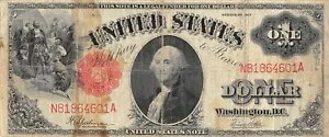 米国 $1 米国紙幣シリーズ 1917 ブロック N-A 流通紙幣