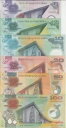 パプアニューギニア P.28-33 6 バリューセット 2-5-10-20-50-100 Kina、2008-14、UNC 2001 YYY
