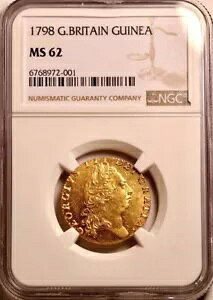 1798年 ギニア NGC MS62 ジョージ3世