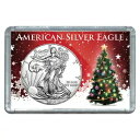 2020 $1 アメリカン シルバー イーグル クリスマス ツリー デザイン ホリデー ホルダー