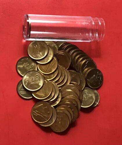 エジプト-1984-未流通 1 ピアストル ロール (50 コイン)....良い機会です。