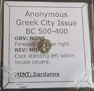 #N236# ダルダノス産の匿名のギリシャ銀貨、紀元前 500 〜 400 年