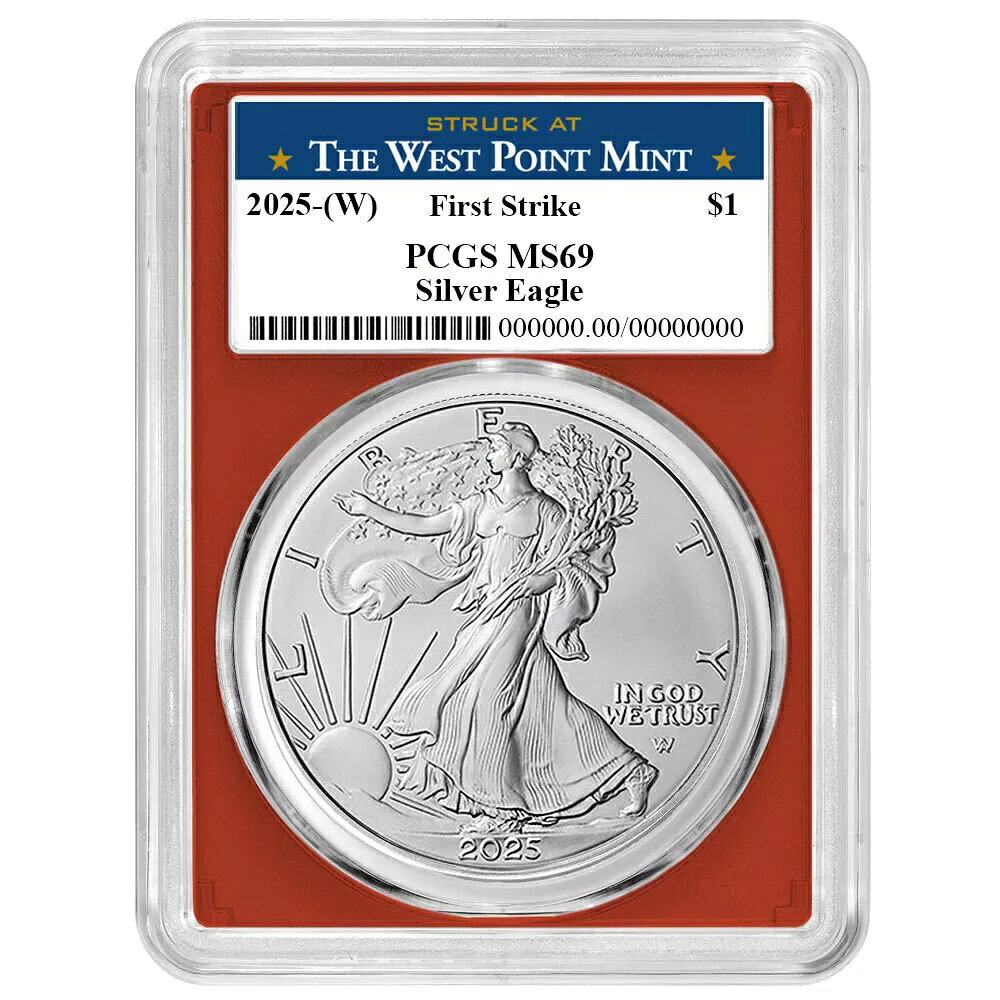 WORLD RESOURCE【KING店】のプレセール - 2025 (W) $1 1 オンス アメリカン シルバー イーグル PCGS MS69 FS ウエスト ポイント ラベル...｜アングル3