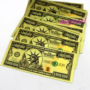 ロット 100 個 US $1000000 ドル工芸紙幣ゴールデンカラーノートマネーギフト