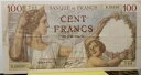 フランス 100 フラン 1942 年 4 月 22 日 涙を流しても大丈夫 + プレゼント! FRSV1