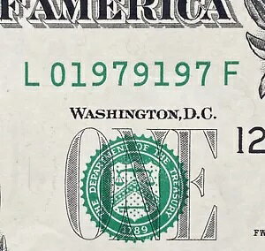 1979 年 7 月 19 日 1 ドル紙幣ファンシー シリアル番号誕生日メモ、2021 メモ