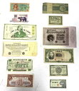 さまざまな国の世界の紙幣通貨 12 種類のセット