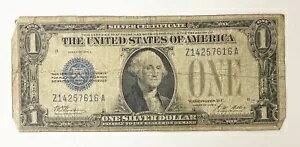 1928年 米国造幣局 1ドル ファニーバック シルバー証明書紙幣 ~ 616A