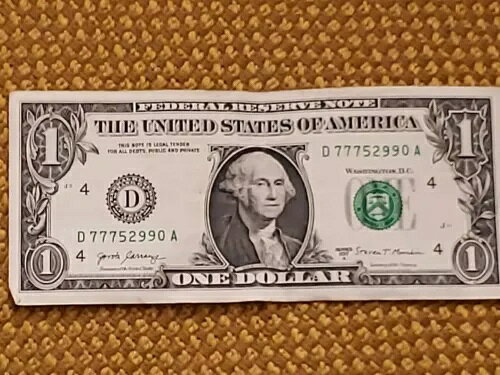 始まり 777 FANCY LUCKY ANGEL 番号 ドル紙幣