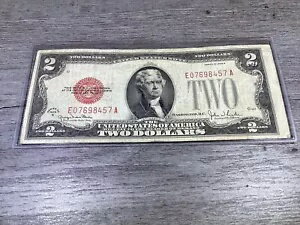 1928 G $2 ドル レッドシール トーマス ジェファーソン 米国紙幣-8457A