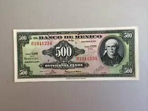 500 ペソ メキシコ紙幣 1977 モレロス シリーズ CBM 34