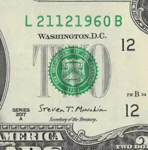 1960 年 12 月 21 日 誕生/誕生日/墓/卒業生 2 ドル ビル ファンシー シリアル番号 L21121960B CU 2017A