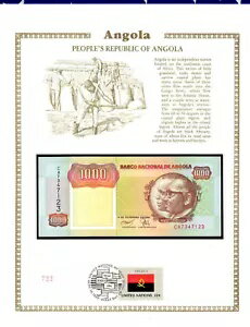 󥴥ʾ 1000  1991 P-129b sig 17 UNC w/FDI UN FDI FLAG Prefix CA