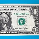 A 90699099 A : FLIPPER $1 1 ドル紙幣ファンシー シリアル番号 *UNC*