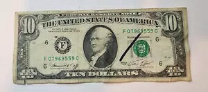 流通シリーズ 1974 年 10 ドル紙幣 アトランタ連邦準備銀行紙幣