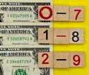 はしご完成 0-7 1-8 2-9 派手なシリアル番号 1 ドル紙幣 !!3 個セット !!