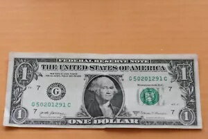 (8) 1 ドル紙幣、9 月の誕生日メモ