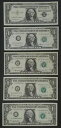 1950 年代-60-70-80-90 $1 UNC 50 年セット