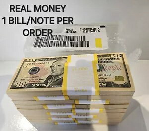 (1 紙幣) 2006 シリーズ未流通 $10.00 ドル紙幣 BEP ブリックから $10 額面