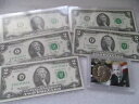 ?$2 BILLS 5枚ロット?+ 1978年「IKE」プルーフ$1コイン