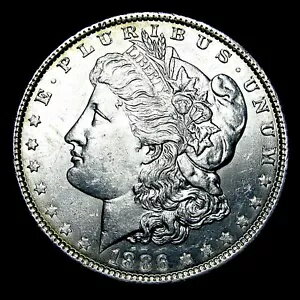 1886 モルガン ダラー シルバー ---- ジェム BU コイン ---- #642W