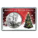 1992 $1 アメリカン シルバー イーグル クリスマス ツリー デザイン ホリデー ホルダー