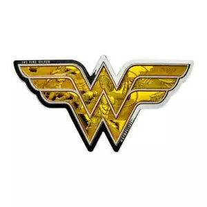 2022 プルーフ $1 クック諸島 ワンダーウーマン型 1 オンス銀貨 OGP 付き