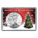 2008 $1 アメリカン シルバー イーグル クリスマス ツリー デザイン ホリデー ホルダー