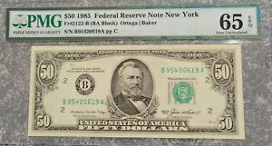 $50 1985 FRN Ρ ˥塼衼 PMG 65EPQ ̤ή