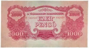 ハンガリー 1000 ペンゴ 1944 年 ロシア軍占領