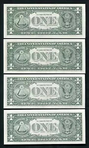 WORLD RESOURCE【KING店】の(4) 1988-A $1 FRN の「マッチング レーダー シリアル番号 E09233290F、EI、GN、および GU」GEM UNC｜アングル2