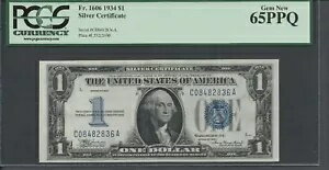 1606 1934 $1 С CA ֥å PCGS 65 PPQ