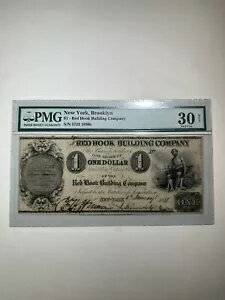 Red Hook Building Company ニューヨーク ブルックリン $1 1830年代 非常に良好な 30 ネット