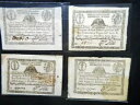 1798 バチカン 教皇庁 イタリア レア セット 4 ASSIGNAT 紙幣 10 パオリ