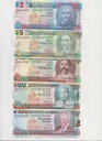 バルバドス: 完全な紙幣セット - ( $2-$ 100) 紙幣 - UNC サイン:ウィリアムズ