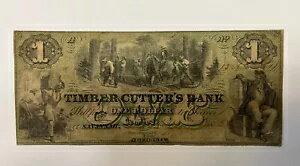 ジョージア州 1857 年 6 月 30 日 1324 - $1 木材カッターの銀行 - ダークグリーン 1 ドル