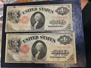 2 種類の 1917 $1 法定通貨エリオット・バーク / スピールマン / ホワイト・ピート・ザ・ギリシャ 9