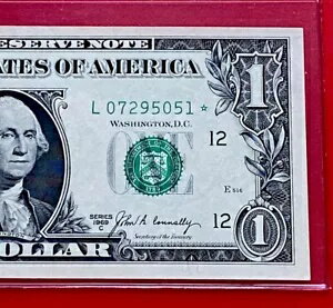 1969C スターノート 1 ドル紙幣 (サンフランシスコ L) キーノート - 未流通