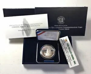 2000年 レイフ・エリクソン賞受賞。米国造幣局のアイスランドのプルーフシルバーコイン、COA付き！